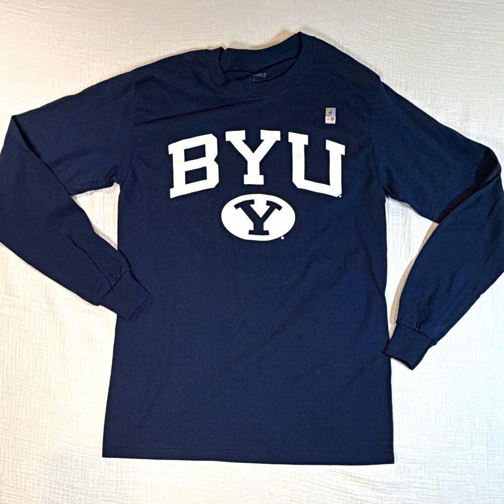 Top of the World BYU Cougars Blue Long Sleeve Shirt Officially Licensed SZ Men S
